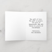 Rendelieren Speciale Bezorging Folie Kerstkaart Wenskaart (Binnenlaag)