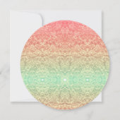 Rendelooppatroon gradiënt roze goud groen kaart (Voorkant)