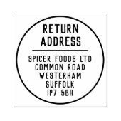 Rendement Adres Rubberstempel (Afrduk)