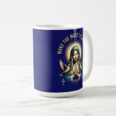 Rendez la messe latine Vierge Marie Mug (Devant droit)