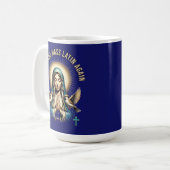 Rendez la messe latine Vierge Marie Mug (Devant gauche)