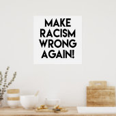 Rendez le racisme faux ! Poster contre Trump (Cuisine)