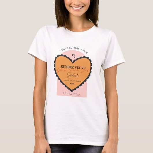 Rendez Veuve, Veuve Before Vows T-shirt (Voorkant)