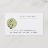 Rendez-vous à la médecine du dessin à main stéthos (Dos)