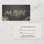 Rendez-vous à la mode de typographie d'or de (Devant / Derrière)