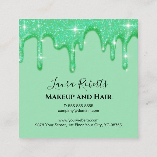 Rendez-vous à la Parties scintillant verte pour fi (Dos)