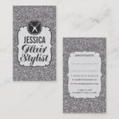 Rendez-vous ARGENTÉ de coiffeur d'étincelle de (Devant / Derrière)