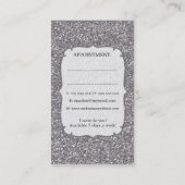 Rendez-vous ARGENTÉ de coiffeur d'étincelle de (Dos)