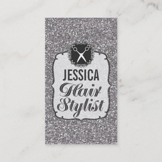 Rendez-vous ARGENTÉ de coiffeur d'étincelle de (Devant)
