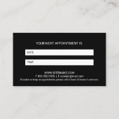 Rendez-vous artistique moderne de maquillage noir (Dos)