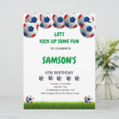 Rendez-vous au football Invitation Anniversaire (Debout devant)