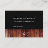 Rendez-vous au logo de cisaillement en bois rustiq (Dos)