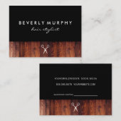 Rendez-vous au logo de cisaillement en bois rustiq (Devant / Derrière)