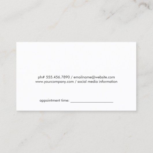 Rendez-vous au pôle en coiffure (Dos)