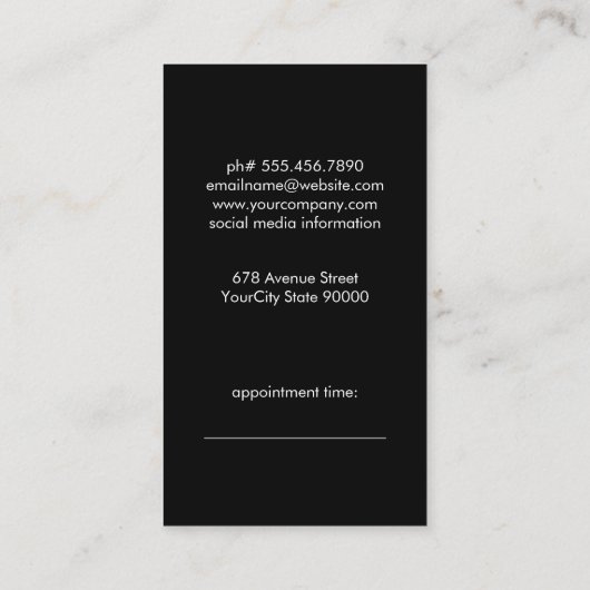 Rendez-vous au pôle en coiffure (Dos)