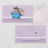 Rendez-vous avec le Groomer pour animaux de compag (Devant / Derrière)