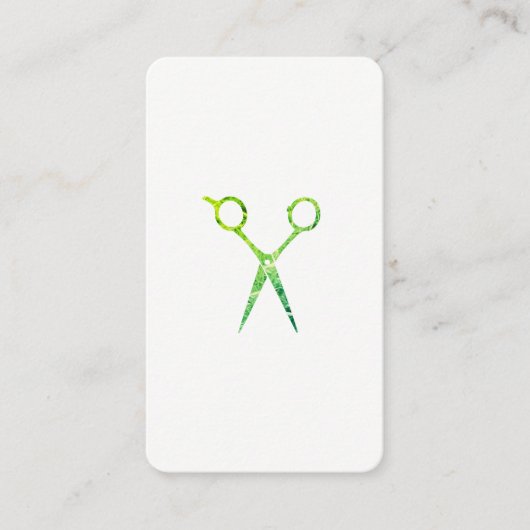 Rendez-vous avec les ciseaux verts Grunge Moderne (Devant)