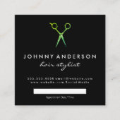 Rendez-vous avec les ciseaux verts Grunge Moderne (Devant)