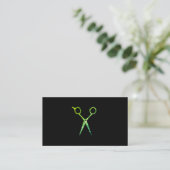 Rendez-vous avec les ciseaux verts Grunge Moderne (Debout devant)