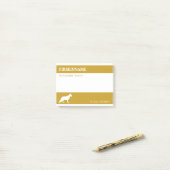 Rendez-vous avec un chien berger Notes post-it (Sur un bureau)