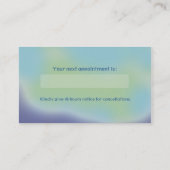 Rendez-vous Bleu molaire dentaire/pourpre de carte de visite (Dos)