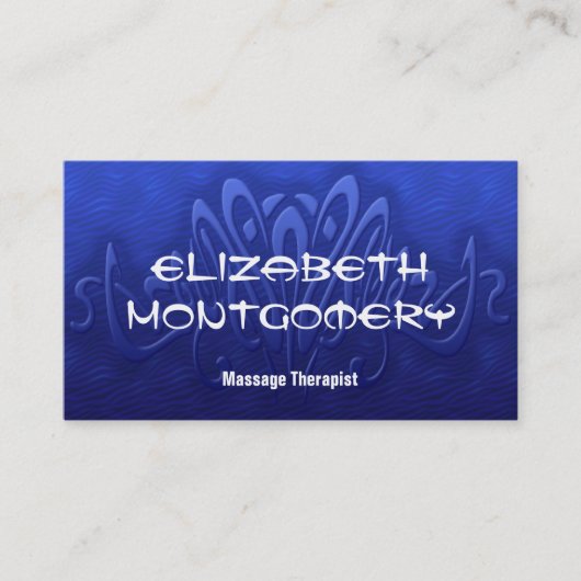 Rendez-vous Blue Massage Therapy Spa Carte de visite de rendez (Devant)