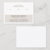 Rendez-vous branché Rappel Créatif Moderne Plaine (Devant / Derrière)