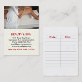 Rendez-vous Cadaverine Beauté Spa Salon Carte de visite (Devant / Derrière)