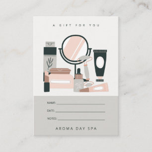Rendez-vous Carte cadeau de l'artiste de maquillage gris clair