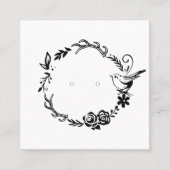 Rendez-vous Carte d'affichage de l'oreille sur soie en bois pe (Devant)