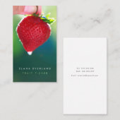 Rendez-vous Carte de contact de cueillette saisonnière de frui (Devant / Derrière)