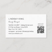 Rendez-vous Carte de fidélité QR Code 5 Opale Marbre Holograph (Dos)