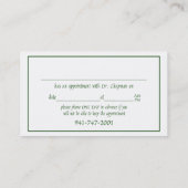Rendez-vous Carte de Kathy avec le fax # (Dos)