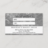 Rendez-vous Carte de marbre noire et blanche moderne de (Dos)