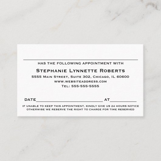 Rendez-vous Carte de nomination du drapeau du Texas (Devant)