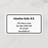 Rendez-vous Carte de rappel professionnelle pour les rendez-vo (Dos)