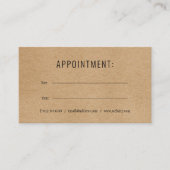 Rendez-vous Carte de rappel professionnelle simple pour rendez (Devant)