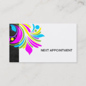 RENDEZ-VOUS CARTE DE VISITE À LA MODE DE SALON DE CLOU (Dos)