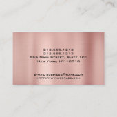 Rendez-vous Carte de visite ARTISTE ONGLES (Dos)