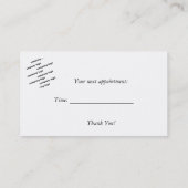 Rendez-vous carte de visite blanc général (Dos)