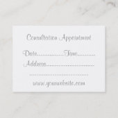 Rendez-vous Carte de visite Cakemakers & Décorateurs (Dos)