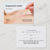Rendez-vous Carte de visite d'acuponcture (Devant / Derrière)
