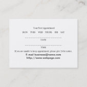 Rendez-vous Carte de visite d'acuponcture (Dos)