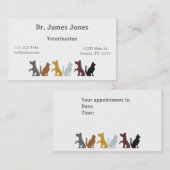 Rendez-vous Carte de visite de chiens et de chats (Devant / Derrière)
