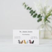 Rendez-vous Carte de visite de chiens et de chats (Debout devant)