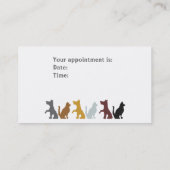 Rendez-vous Carte de visite de chiens et de chats (Dos)