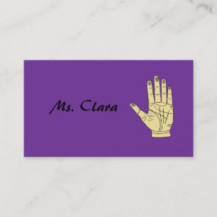 Rendez-vous Carte de visite de chiromancie