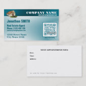 Rendez-vous Carte de visite de code de QR (code fait sur (Devant / Derrière)