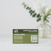 Rendez-vous Carte de visite de code de QR pour l'agent (Debout devant)