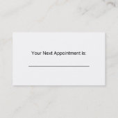 RENDEZ-VOUS CARTE DE VISITE DE DENTISTE (Dos)